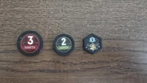 Shell token 30, 25 mm and polygon 6 x 21mm (Nemesis)
