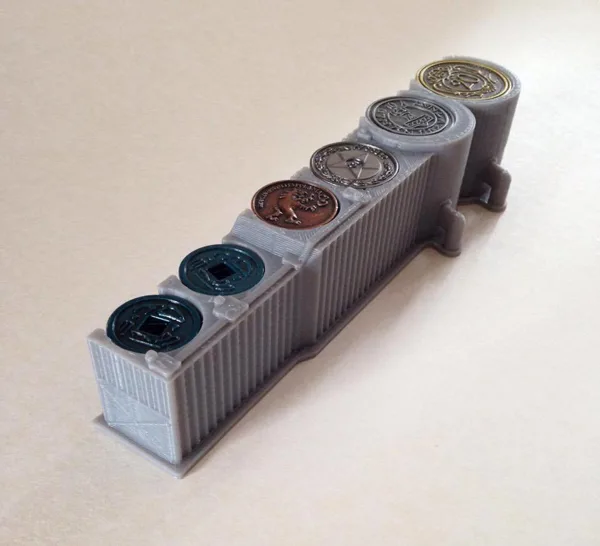 Scythe metal coin holder