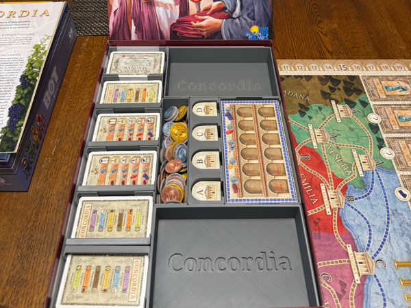 Concordia Base Board Game Insert