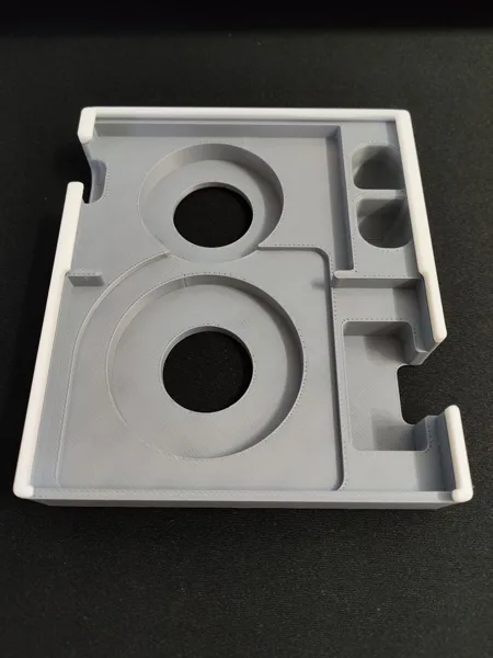 Sky Team Organizer with lids for vertical storage - Modified rail for oversized Ice Breaks, extraction hole added
