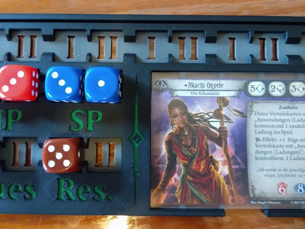 Arkham Horror LCG Playerboard for Dice