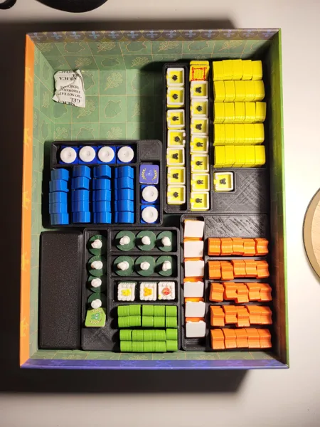 Root Board Game Organizer/Insert for 3D Buildings and Fan-Made Tokens