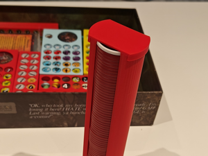 Ultra compact Too Many Bones chip storage tube