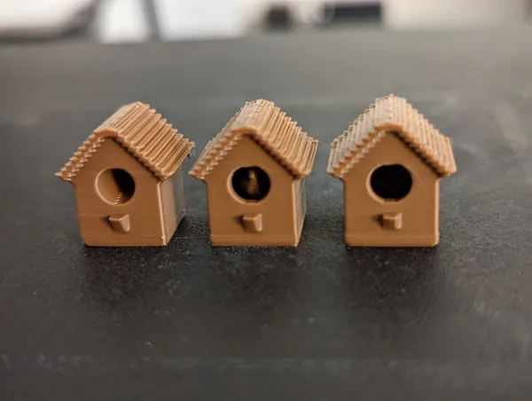 Improved Wingspan board game bird house action markers