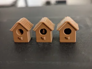 Improved Wingspan board game bird house action markers