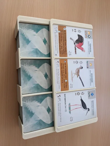 Magnetic Wingspan bird card box and bird tray