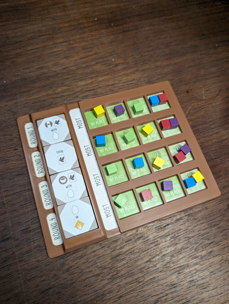 Wingspan Round Scoring Tray