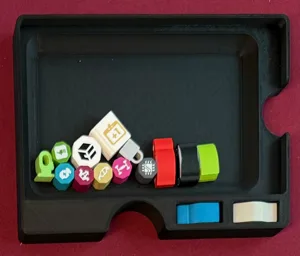 Modified misc storage tray to hold extra car pieces for js500's Kanban EV insert