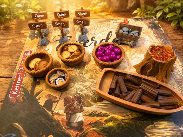 Everdell Ressourcenhalter und Token