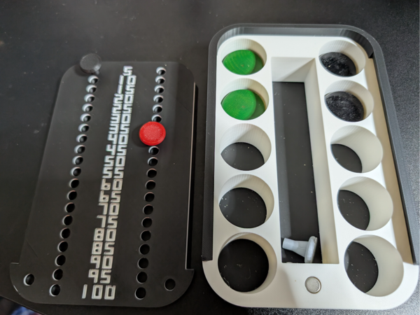Crokinole Score Keeper & Storage Box (Remix)