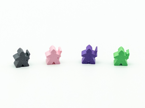 Clank! Thief Meeple Pieces with Cubes