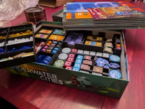 Underwater Cities Insert (with all expansion) + Geekup Bits Mod + Sleeved