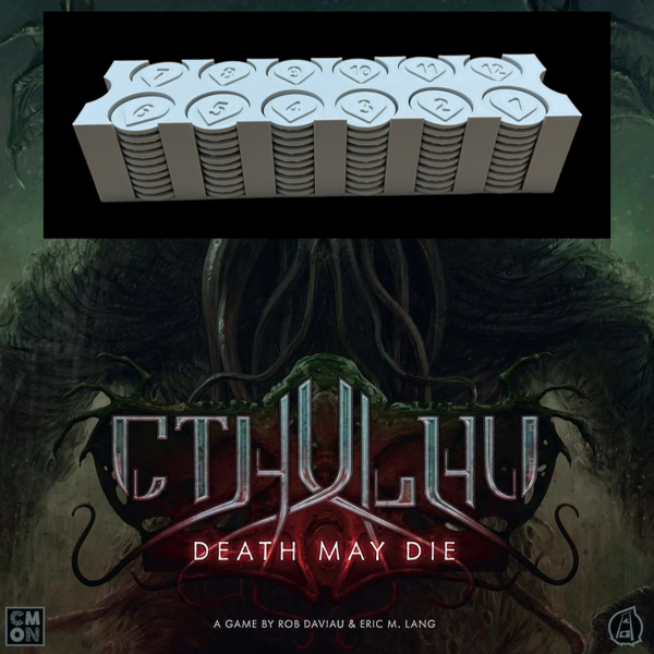 Cthulhu: Death May Die Wound Holder v3 + Counters v2