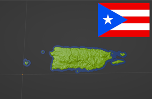 Puerto Rico, USA (PR) Topographic Map