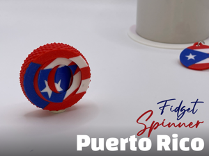 Flag of Puerto Rico Fidget Spinner