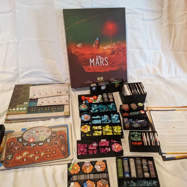 On Mars with Alien Invasion Board Game Insert / Organizer