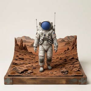 Sci Fi Art - First Boots on Mars