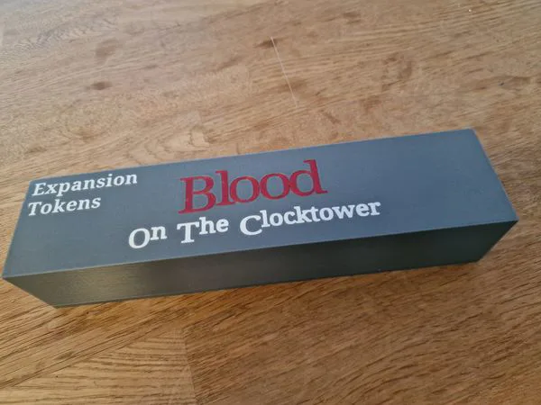 Blood On The Clocktower box for tokens