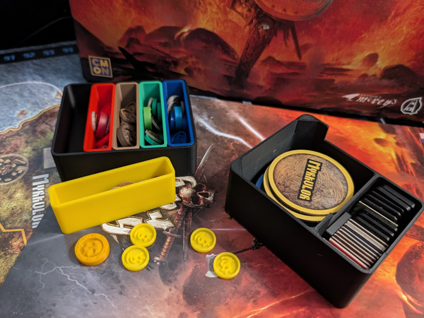 Blood Rage + 5P - Player Piece Organizer Inserts