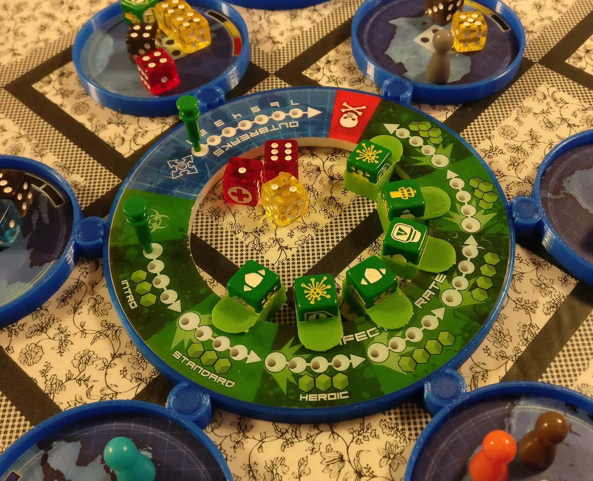 Pandemic: The Cure Experimental Meds Dice Holder