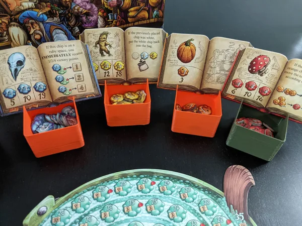 Quacks of Quedlinburg token boxes