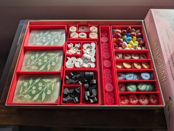 Wingspan Asia Insert (+nectar tray, bigger card tray)