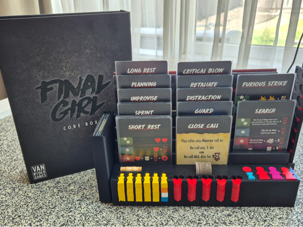 Final Girl Core Box storage and card stand