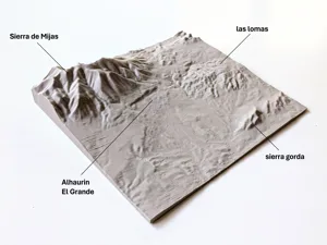 Alhaurin El Grande Terrain Map