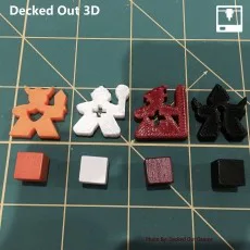 Lords of Waterdeep Meeples Game Pieces