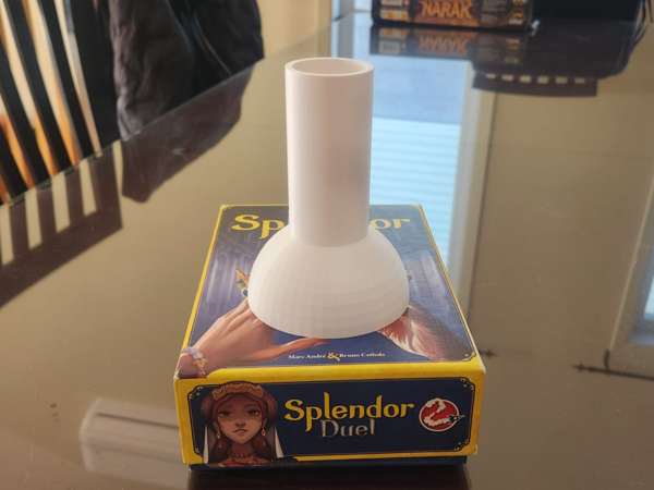 Splendor Duel stacking tokens funnel
