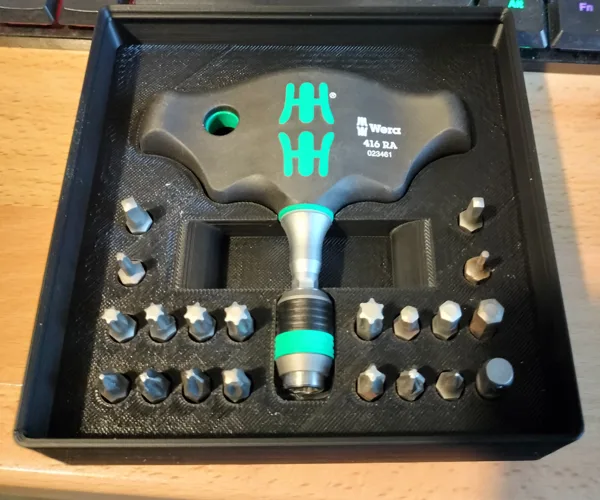 Wera 416 RA Stackable Gridfinity Tray