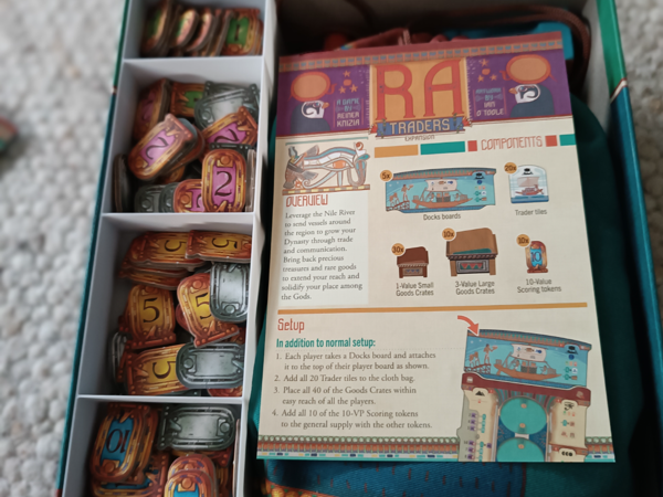Ra + Traders expansion game insert