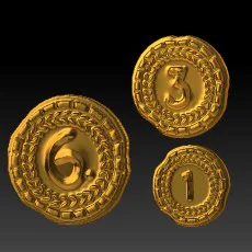 Coins for board game "7 Wonders"