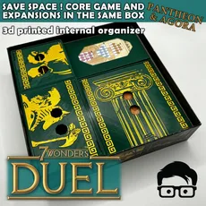 7 WONDERS + EXPANSIONS (PANTHEON AND AGORA) 3D PRINTABLE INSERTS / INTERNAL ORGANIZER BY AM-MEDIA