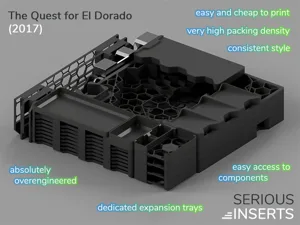 Board Game Insert The Quest for El Dorado