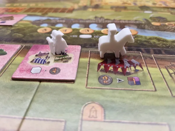 Bailiff and Provost meeples for Caylus board game