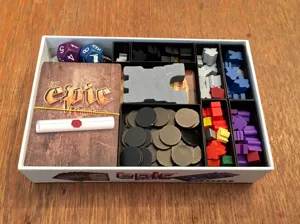 Tiny Epic Kingdoms and Heroes' Call organizer - Store both in one box