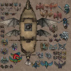 Sky Dominion Virtual Tabletop Token Set / VTT Tokens Collection