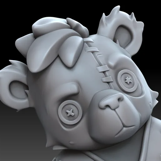 🧸 Patchwork Bruin – The Forgotten Toy