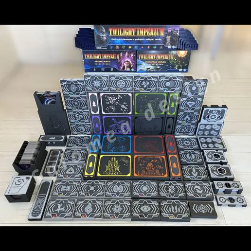 Twilight Imperium + Prophecy of Kings + Thunder's Edge organizers
