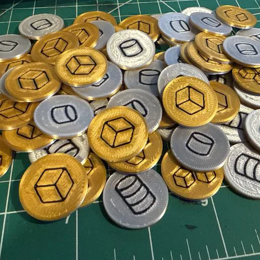 Twilight Imperium 4 Trade Good & Commodity Tokens