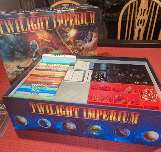 Twilight Imperium 4 Board Game Box Insert Organizer