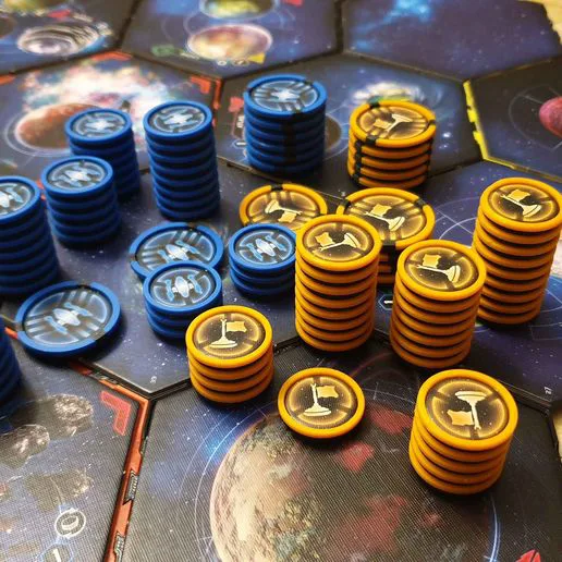 Twilight Imperium 4 fighter & infantry stackable token inserts