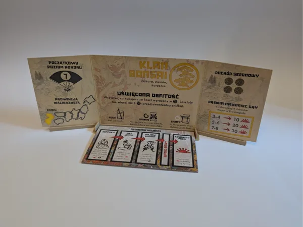 Rising Sun Board Game Clan Sheet Holder