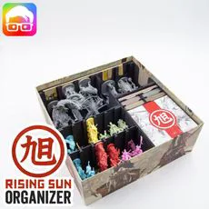 Rising Sun board game organizer by @ammedia3d [tabletop board game inserts sku: RSN001]