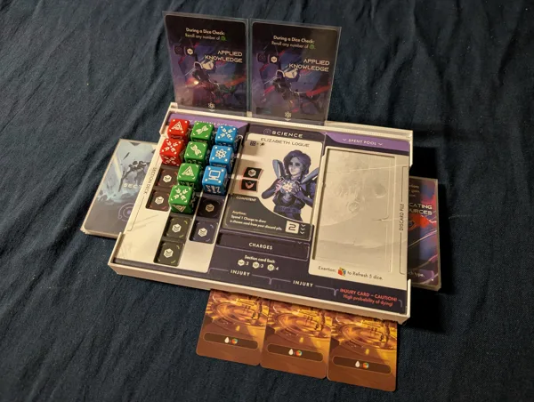 ISS Vanguard Light Player Dashboard with slot for injury cards