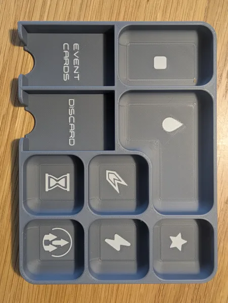 ISS Vanguard (Awaken Realms) Boardgame - Token/Dice Tray & Event Cards Holder remix