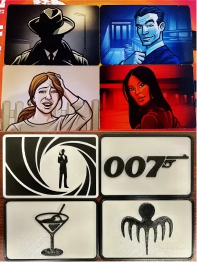 James Bond Codenames Cover Cards