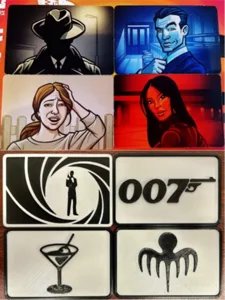 James Bond Codenames Cover Cards