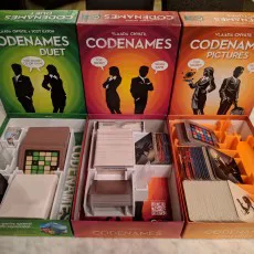 Codenames Board Game Inserts (Including Deep Undercover, Duet and Pictures)